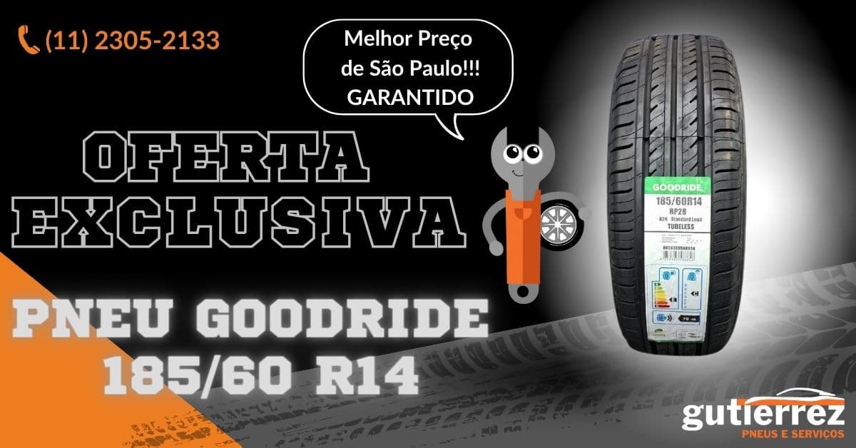 Pneu 185 60R14 Goodride RP28 Tubeless 82H Gutierrez Pneus