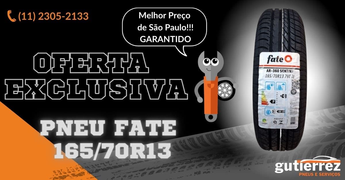 Pneu 165 70R13 Fate AR 360 Sentiva 79T Gutierrez Pneus